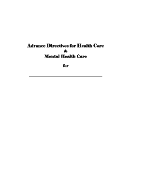 Advance Healthcare Directive