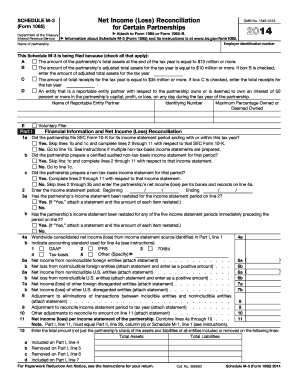 Schedule M-3 Net Income Reconciliation Form