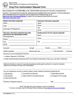 Illinois Drug Prior Authorization Request Form