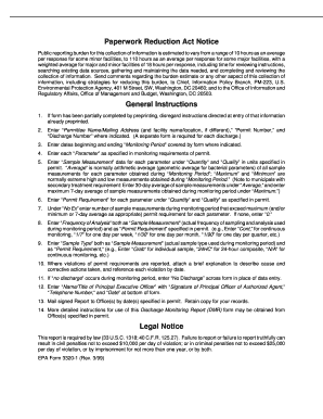 EPA Discharge Monitoring Report