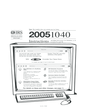 IRS Form 1040 Instructions