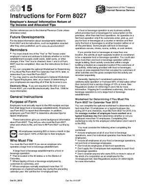 Instructions for Form 8027