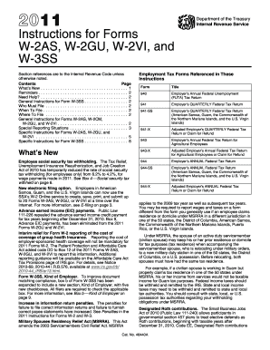 Instructions for Forms W-2AS, W-2GU, W-2VI, and W-3SS