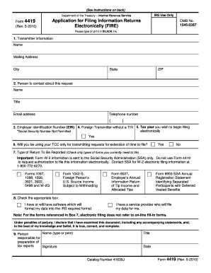 Form 1042-S Electronic Filing Specifications