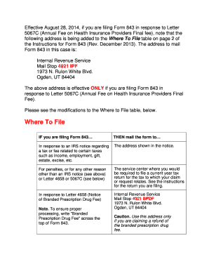 Form 843 Instructions