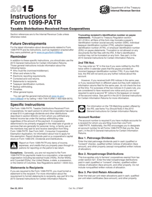 Form 1099-PATR Instructions