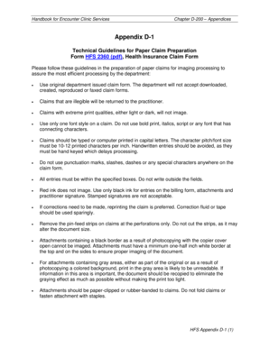 Health Insurance Claim Form HFS 2360