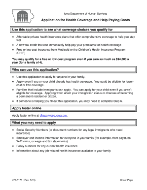 Iowa Health Coverage Application