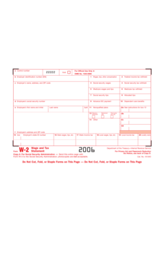 Form W-2 Wage and Tax Statement