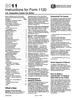 Instructions for Form 1120