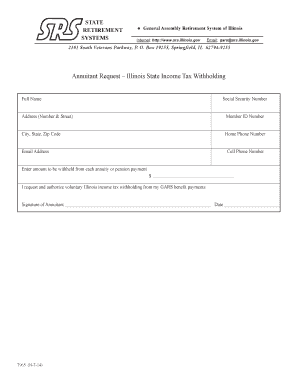 Illinois State Income Tax Withholding Request