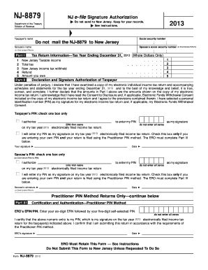 NJ-8879 Signature Authorization Form