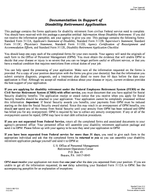 US Federal Disability Retirement Application