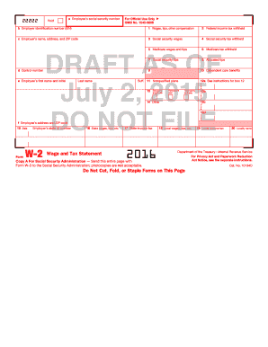 Form W-2 Wage and Tax Statement