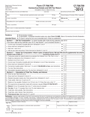Connecticut Estate and Gift Tax Return