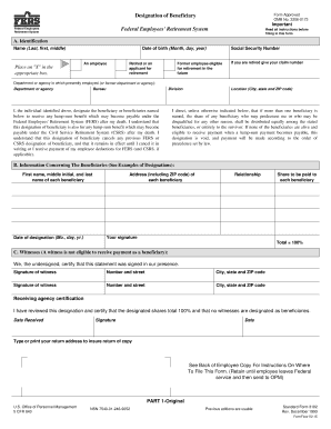 Designation of Beneficiary Form