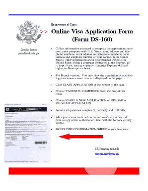 US Visa Application Form DS-160