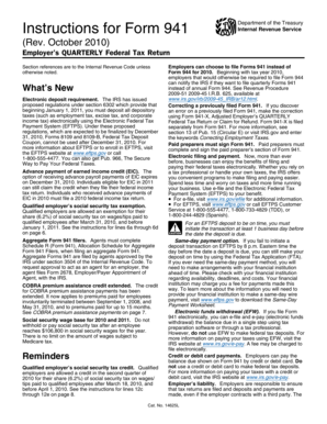 Instructions for Form 941