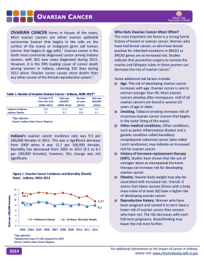 Fillable Online in OVARIAN CANCER forms in tissues of the ovary Most ...