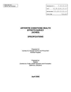 Arthritis Conditions Health Effects Survey