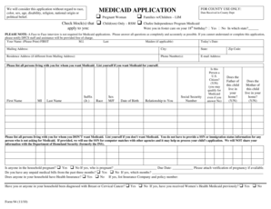 Georgia Medicaid Application Form 94
