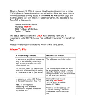 Form 843 Instructions