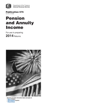 IRS Publication 575 Pension and Annuity Tax Guide