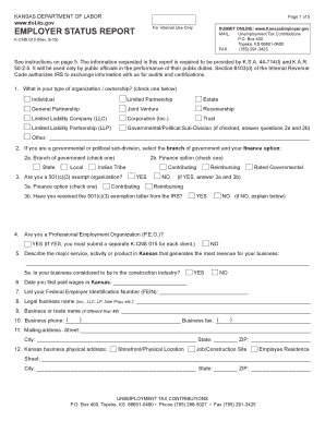 Kansas Employer Status Report