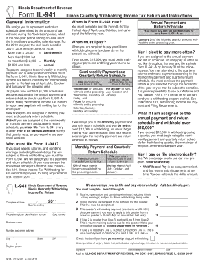 Illinois Quarterly Withholding Income Tax Return