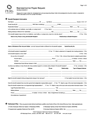 Representative Payee Request Form