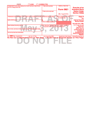 Form 3921 Incentive Stock Option Exercise