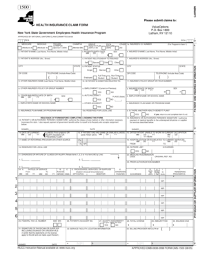 Health Insurance Claim Form