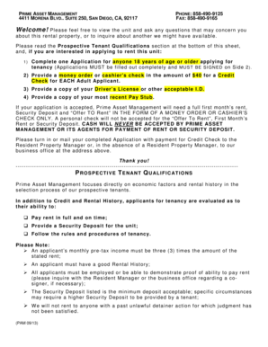 California Rental Application Form