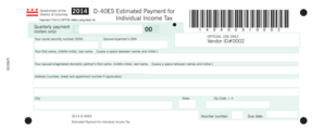 District of Columbia D-40ES Form