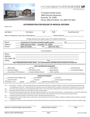 Authorization for Release of Medical Records