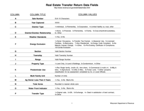 Wisconsin Real Estate Transfer Return Form