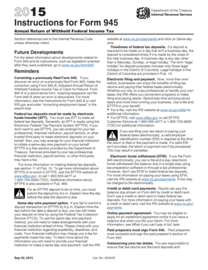 Instructions for Form 945