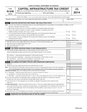 Hawaii Capital Infrastructure Tax Credit Form