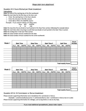 Texas Wage Claim Form