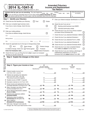Illinois Amended Fiduciary Income Tax Return