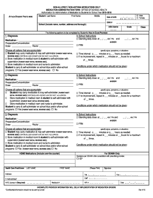 Medication Administration Form