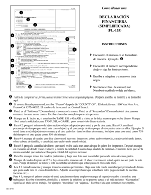 DECLARACIÓN FINANCIERA (SIMPLIFICADA) (FL-155)