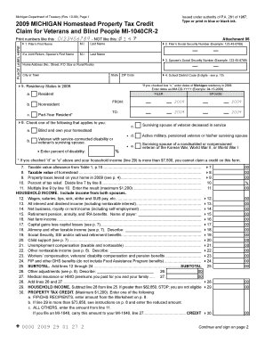Michigan Homestead Property Tax Credit Form