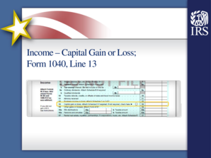 Form 1040 Capital Gain or Loss