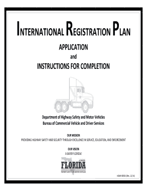 Florida International Registration Plan Application