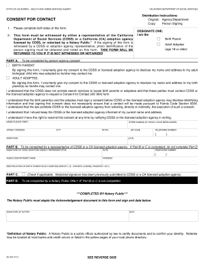 California Consent for Contact Form