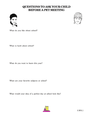 PET Meeting Note Taking Form