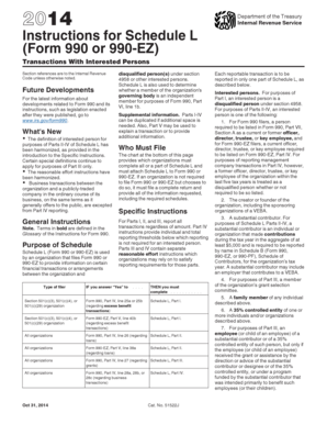 Instructions for Schedule L (Form 990 or 990-EZ)