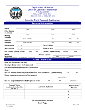 Identity Theft Passport Application