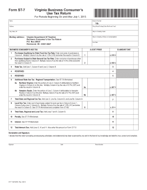Virginia Business Consumer’s Use Tax Return
